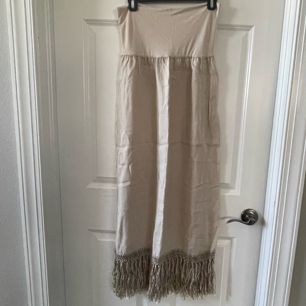 Calypso St. Barth linen maxi skirt - Picture 2 of 9